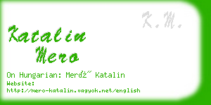 katalin mero business card